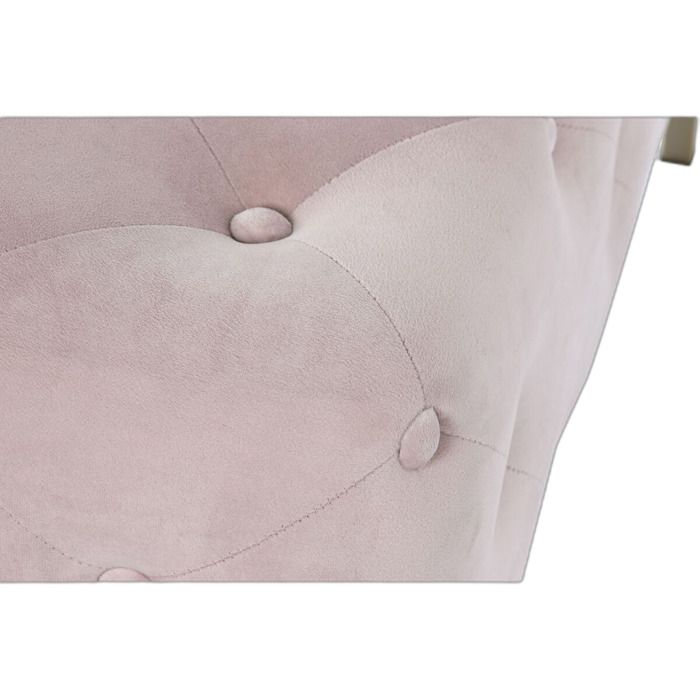 Banquette - DKD HOME DECOR - Métal - Rose/Doré - Confortable - Design - Contemporain