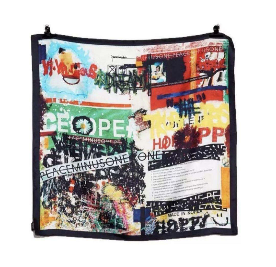 

[USED] G-DRAGON Colorful Graphic Silk-Like Scarf 65cm