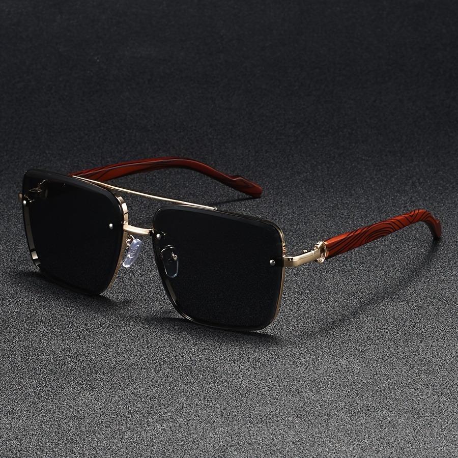 Luxusní čtvercové sluneční brýle pro muže Nové dřevěné vintage designové módní brýle Sluneční brýle Ženy Dovolená Gafas De Sol Hombre