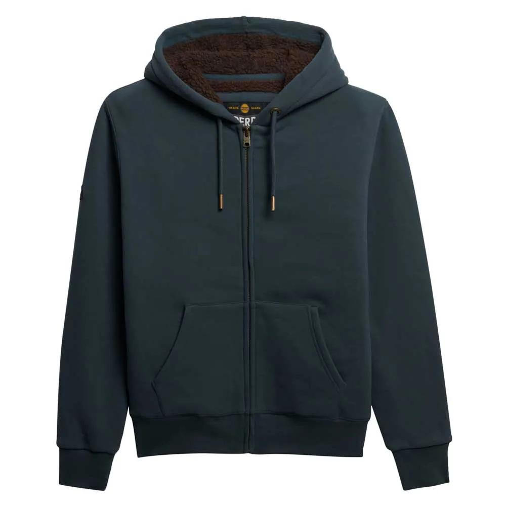 Superdry Толстовка на молнии Borg Lined EU XS