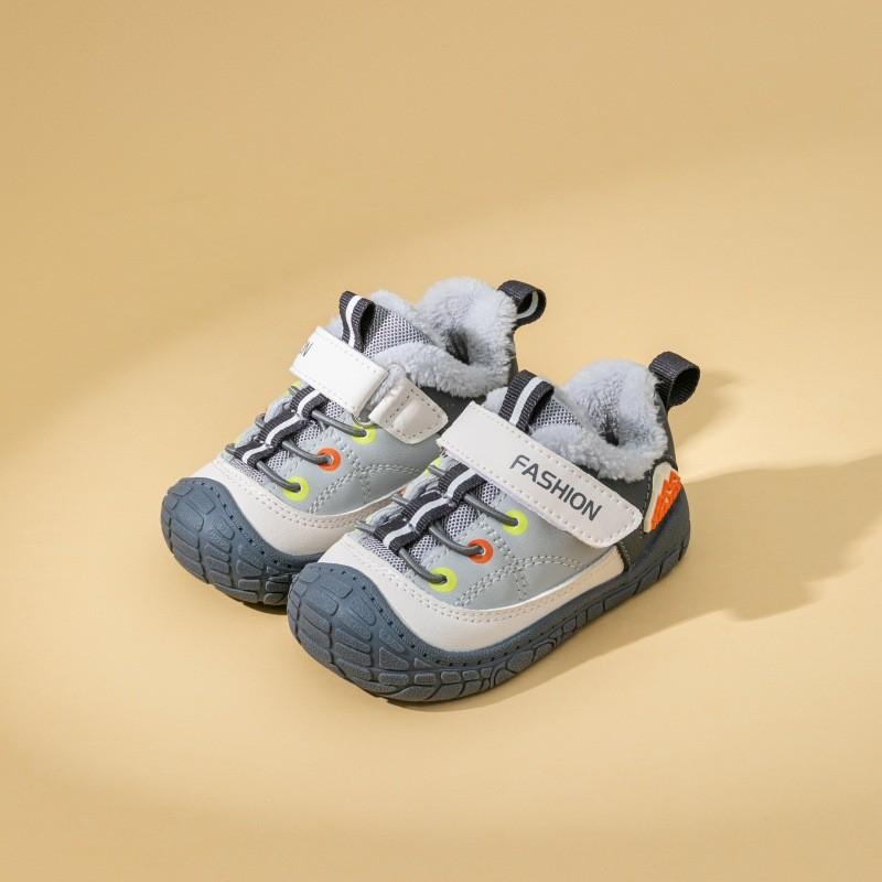 

Baby Girl Boy Fuzzy Winter Shoes With Non Slip Rubber Sole For Toddler Boys And Girls 12.5cm сірий колір