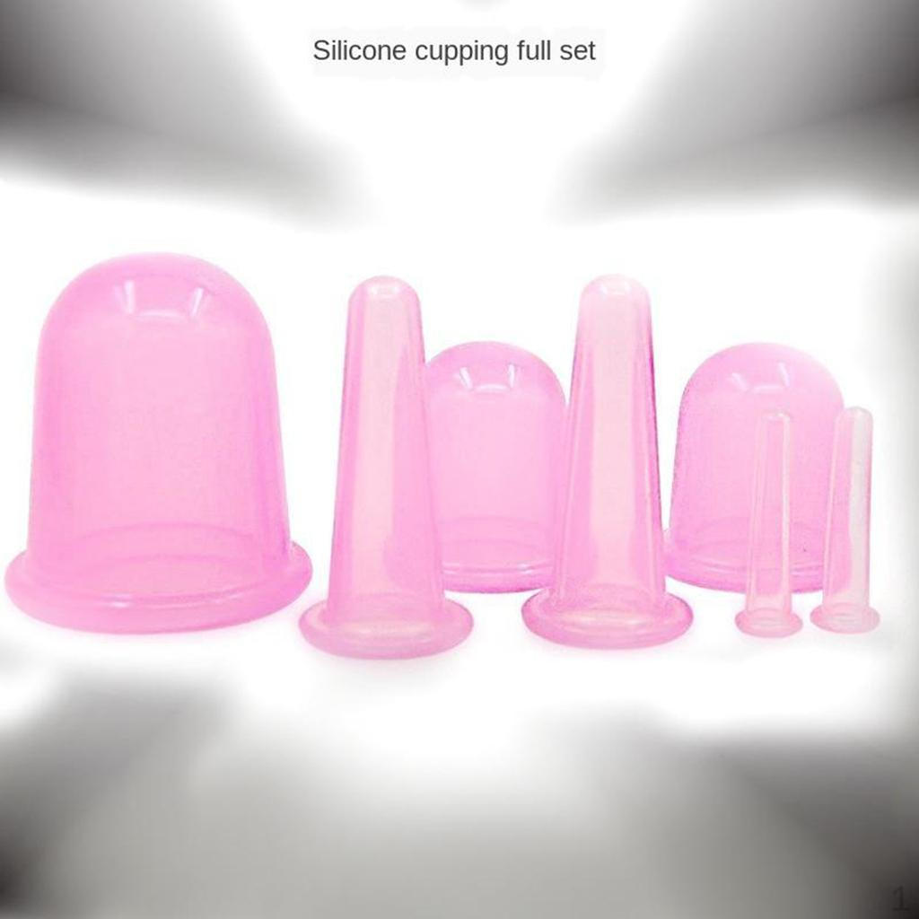 7 piece set Silicone Vacuum Full Massage Cupping Cups