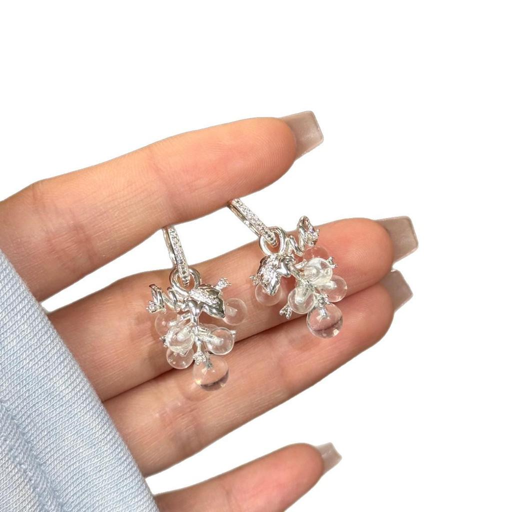 Elegant Summer Dew Grape Hoop Earrings - Unique, High-End, Stunning Design (2026)