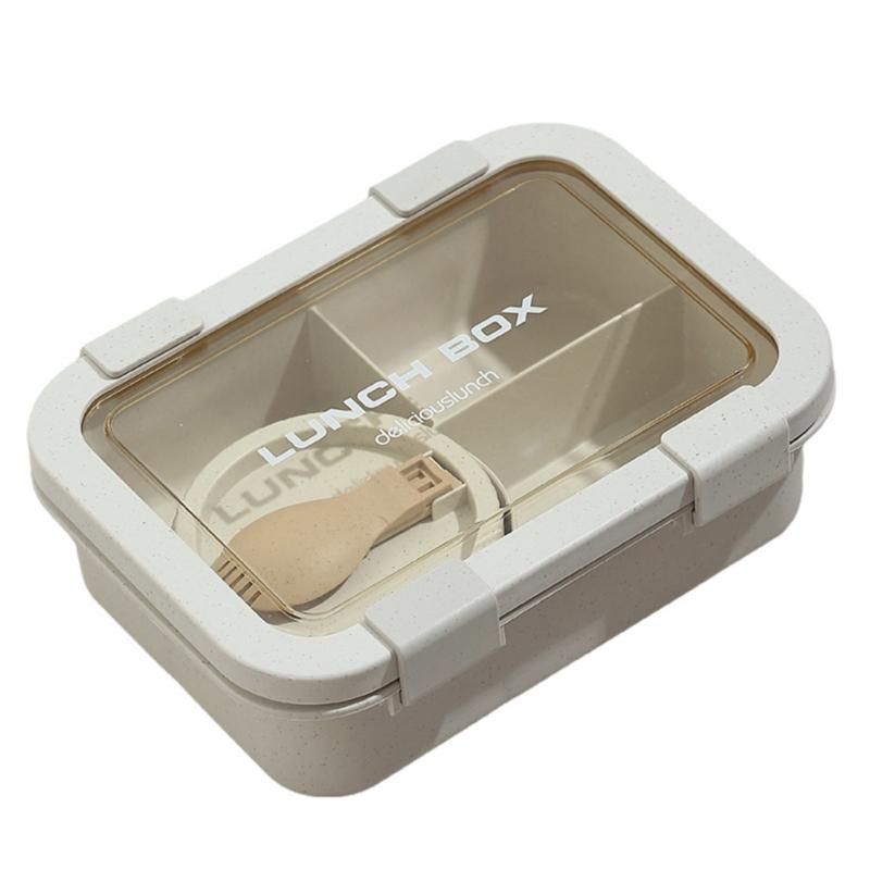 

User Friendly Wheat Straw Lunch Box with Multiple Compartments Leak proof Design Meal Preps Container for Office Meal Preps 1
