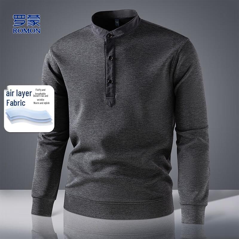 Romon Men s Cloud-Feel Air Layer Casual Sweatshirt 3XL