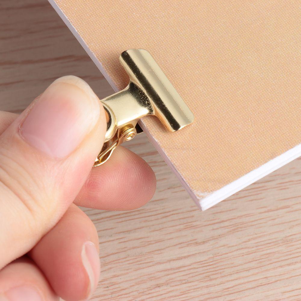 6PCS Calendar School Office Stainless Steel Binder Clip Food Sealing Bag Clips File Clamps