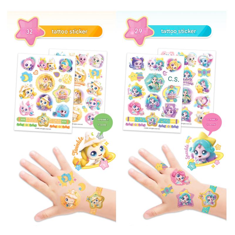 Hergestellt in Korea - Sternschnuppen-Fang! Teenieping Staffel 5 Tattoo-Aufkleber (5 Optionen)