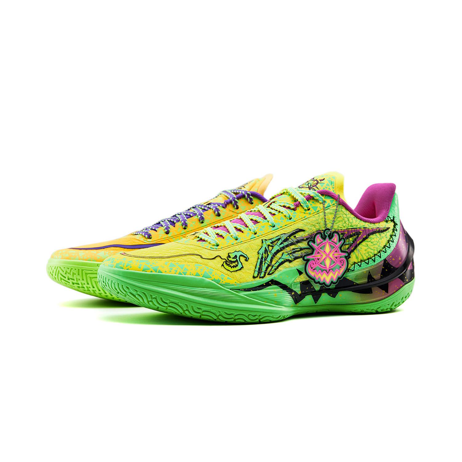 

Li Ning Blade 5 V2 Phantom Расцветка Хэллоуин Унисекс Баскетбольные Кроссовки Желтый Зеленый ABAV059-16 41⅔