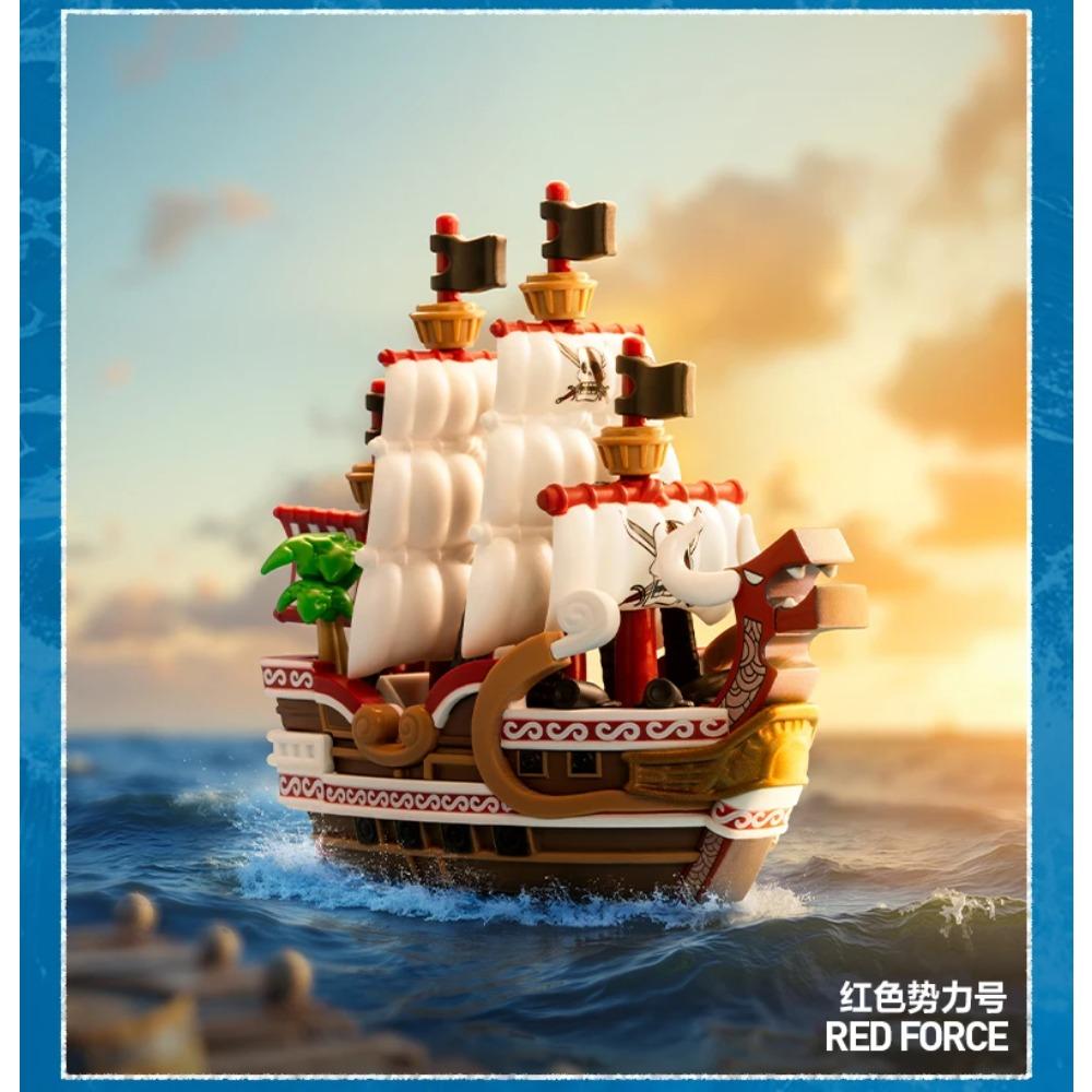 POP MART One Piece Thousand Sunny Ship Great Route Series Collectible Fashion Anime Vehicle Model For Anime Fans And Collectors
