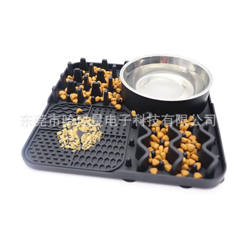 Silicone Pet Licking Mat Slow Feeder Bowl Cats Dogs Non-Slip Food Pad With Multiple Sizes Colors