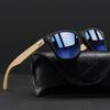 Mode Vintage Bamboe Hout Vierkante Zonnebril Mannen Vrouwen Rijden Vissen Mode Merk Ontwerper Zonnebrillen Houten Zonnebrillen