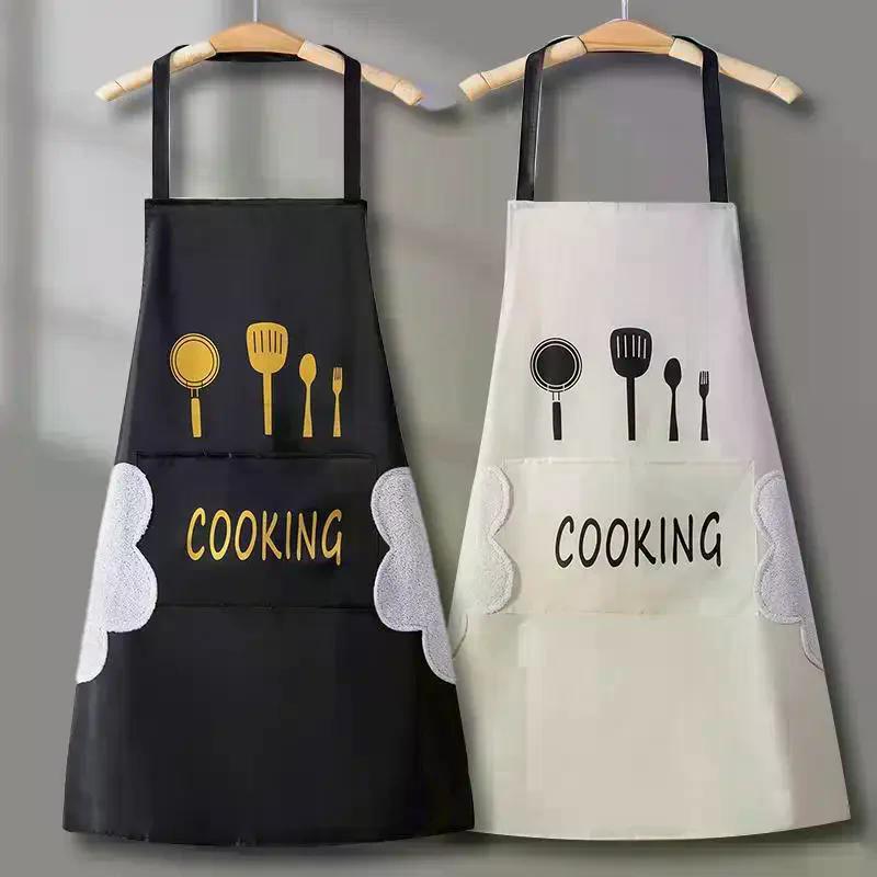 Kitchen Household Cooking Apron Men Women Oil-Proof Waterproof Adult Waist Fashion Coffee Overalls Apron Kitchen Supplies