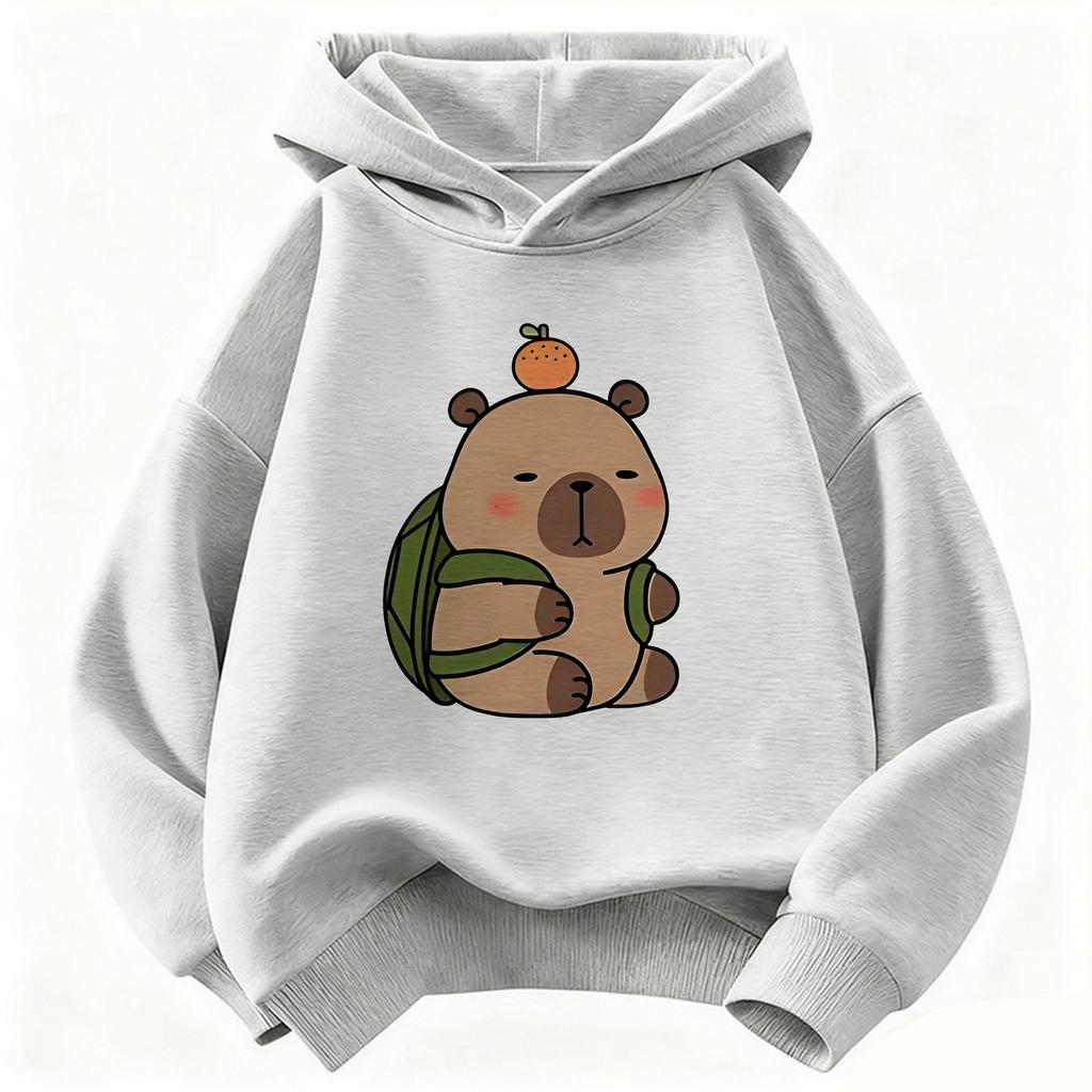 Nieuwe Kawaii Capybara Kinder Hoodie Sweatshirt Schattige Hoody voor Jongens Meisjes Lente Casual Hoodies