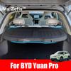 For BYD Atto 2 YUAN PRO 2024 Accessories Interior Car Rear Trunk Storage Panel Scalable Curtain Organize Storage Black Panel