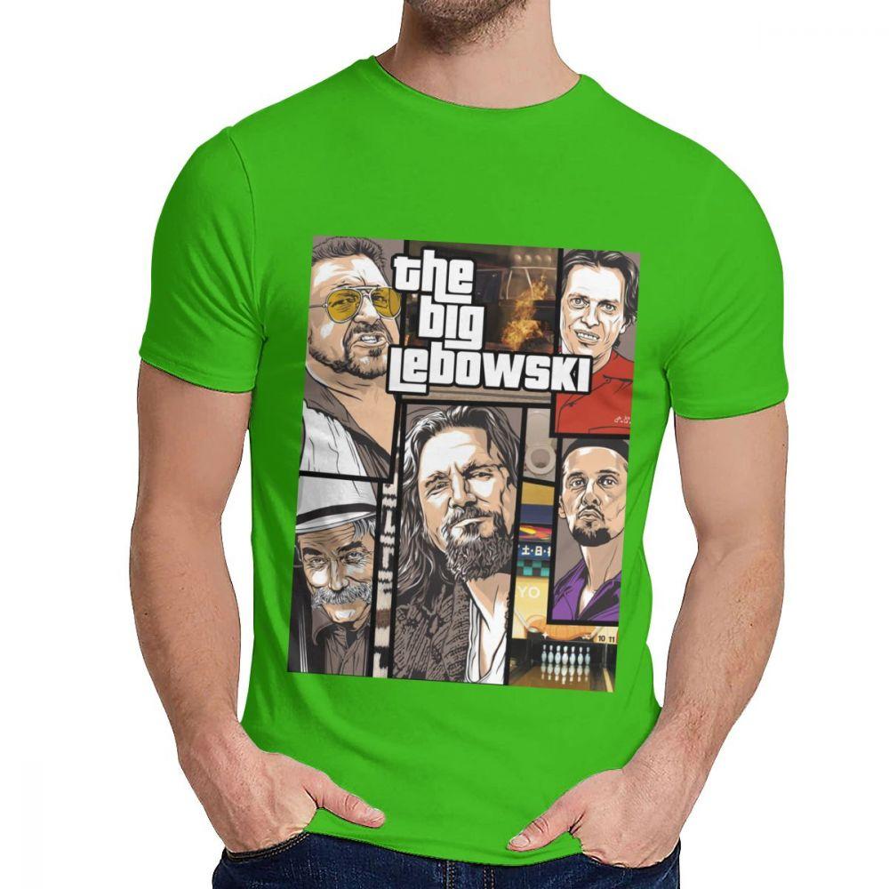 Unisex Tee Shirt The Big Lebowski Great Summer Classic Round Neck Hip Hop Short Sleeve