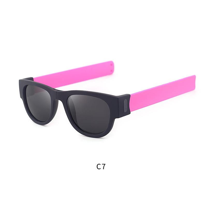 Nowy opaska na nadgarstek zatrzask lusterko jazda na rowerze nadgarstek europejski i amerykański składane okulary przeciwsłoneczne okulary spersonalizowane okulary zatrzask pierścień