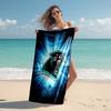Proof Beach Towel with Carolina Panthers Pattern - Soft,absorbent,quick-drying,machine Washable - Perfect for Swimming,camping,bathing