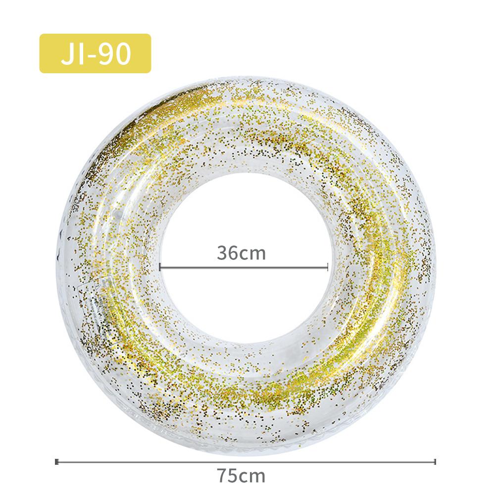 Transparent Glitter Pool Foats Swimming Ring Adult Children Inflatable Pool Tube Giant Float Boys Girl Water Fun Toy Swim Laps