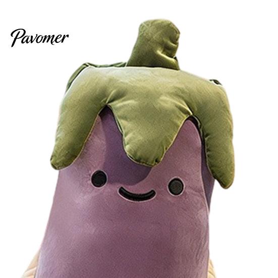 Skin Friendly Pillow Eggplant Body for Side Sleepers, Soft Long Plush Cushion Large Hug with Removable Washable Cover, Cute Hugging Women Full Support