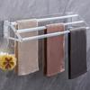Upgrades Stainless Steel Towel Hold with Extendable 3 Rod Modern Towel Organize Suitable for Bathroom & Kitchen Use