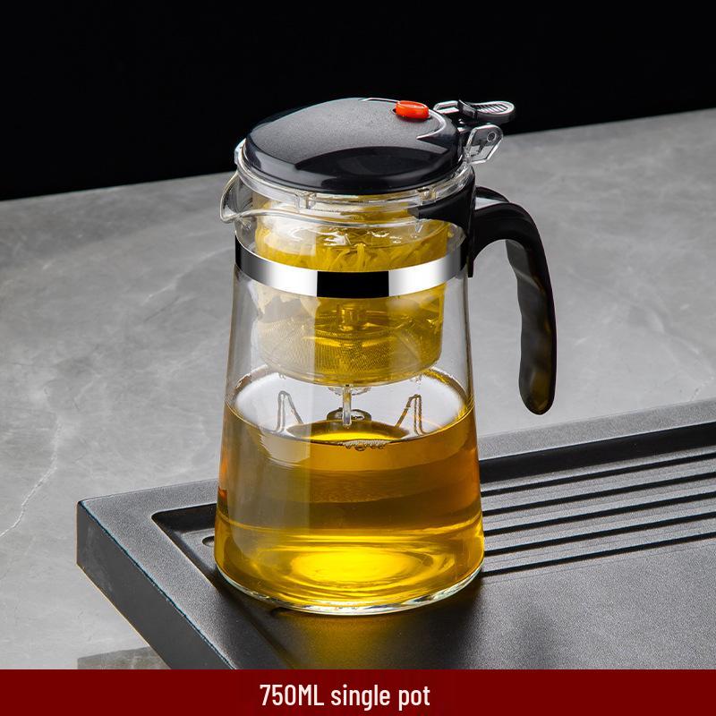 

Проточный чайник Термостойкий стеклянный заварочный набор с фильтром и настраиваемым логотипом