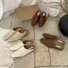 Fashion Bailamos Brand Women Slipper Ladies Sumer New Slip On Ladies Casual Mules Shoes Soft Flat Heel Outdoor Dress Sandal Shoes Mujer