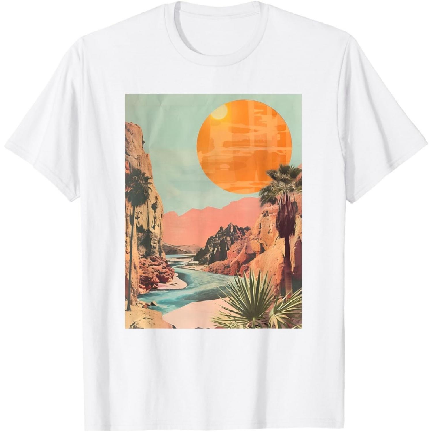 Arizona Desert Sunset Collage Art Collagewave Travel Graphic T-Shirt S