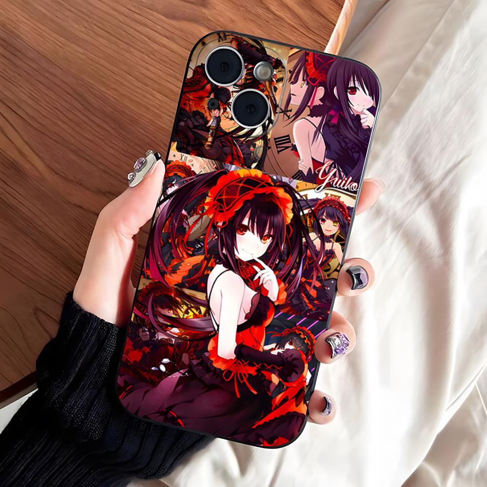 Anime Date A Live Tokisaki Kurumi Cute Phone Case For IPhone 17 Pro Max 16 15 14 Pro Max 13 11 X Xs Xr 8 7Plus Silicone Cover