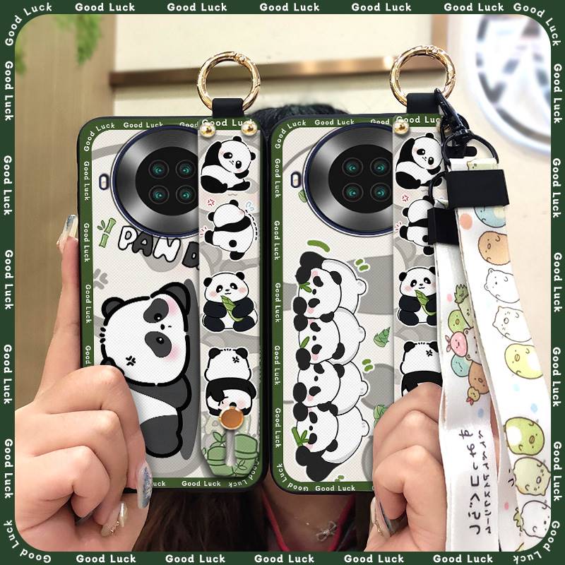Dirt-resistant Cartoon Phone Case For Cubot Note20 Phone Holder Wristband Waterproof Panda Soft case Anti-dust Cute Ring