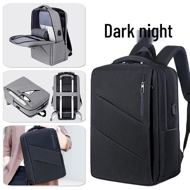 Men's Large Capacity Waterproof Business Backpack - 16.1 Inch Double Shoulder Travel Bag