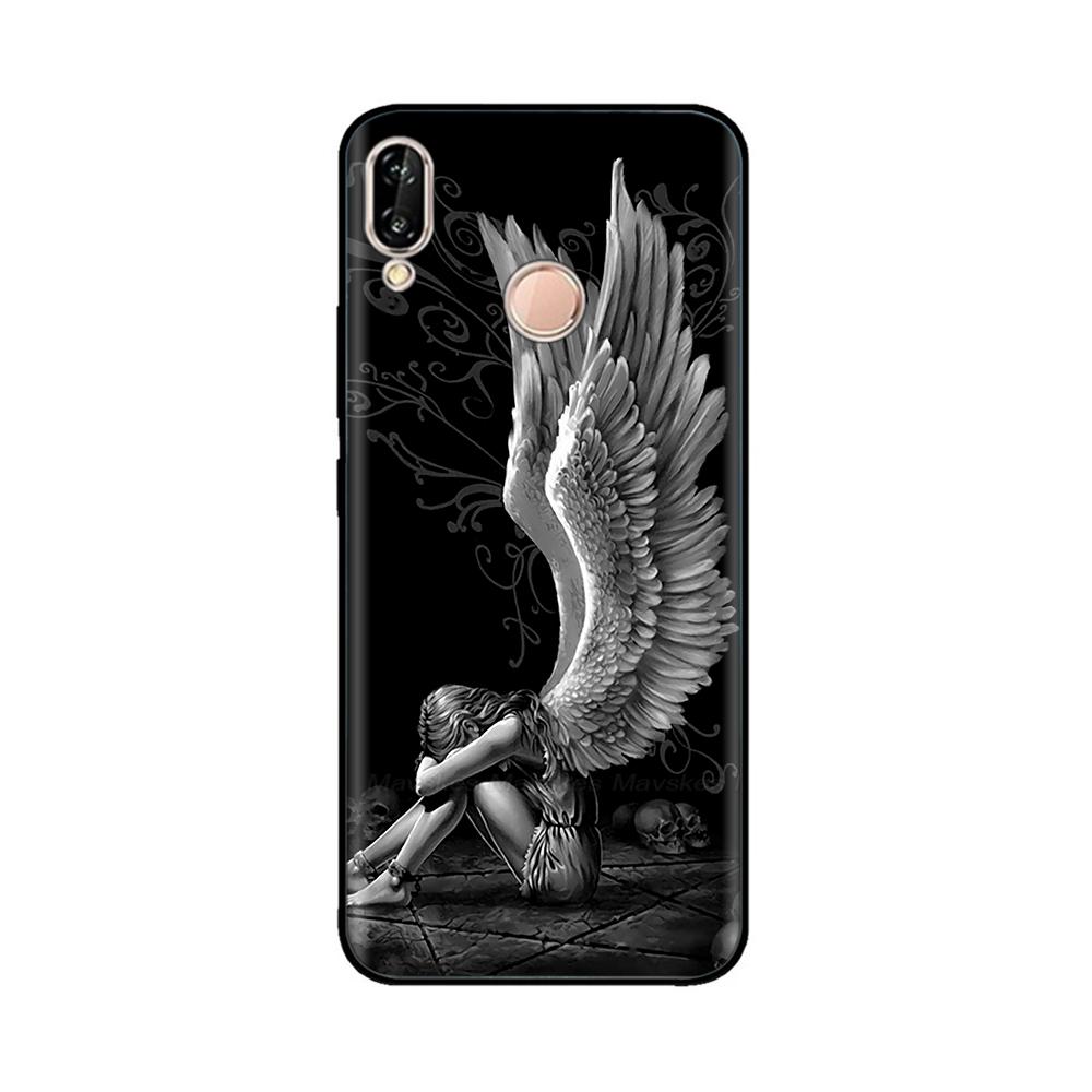 for Huawei P20 Lite Case Silicon Soft TPU Printed Phone Cover Case For Huawei P20lite P 20 Lite Bumper Case Shockproof 5.84 inch