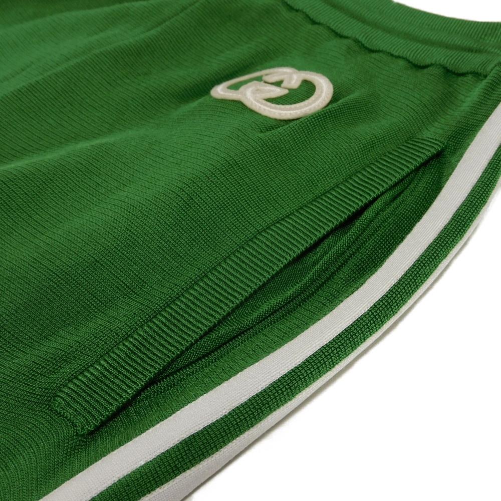 Used Adidas 9539 Interlocking G Sideline Jersey 701441 XKCIH 3229 51178 GG Double G Rayon XS 170/74A Green Men's from