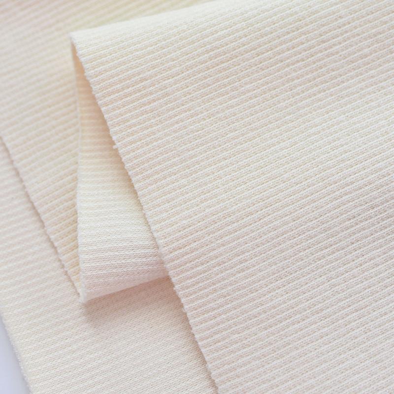 Tecido Canelado Algodão Elastano Tricô Elástico Punho Cós Perna Braços Moletom Parte Inferior Camiseta Tops Acabamento Canelado Jersey Tecido Canelado