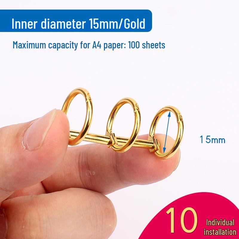 Six-Hole Metal Binder Rings - Multi-Hole Loose Leaf Binding Clip