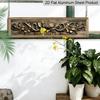 2D Flat - 1pc Namaste Aluminium Sign, Indian Greetings Wall Art, Rustic Farmhouse Decor with Floral Design, Family Summer Plaque for Home, Kitchen