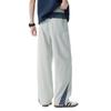 Men's Quick Dry Wide Leg Pants Side Stripe Casual Loose Fit Trousers