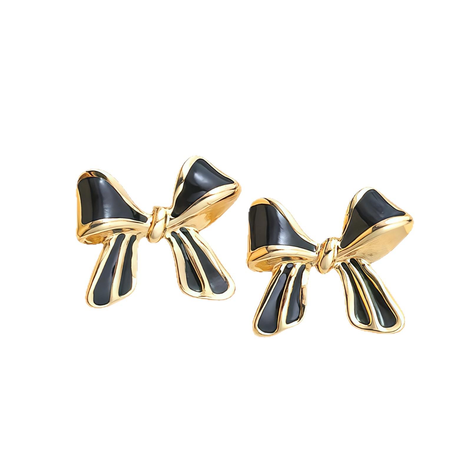 

Stainless Steel Bowknot Fashion Stud Earrings Model 16