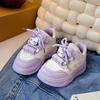 2025 Autumn/Winter Girls' Cartoon Sports Shoes - Plus Velvet, Warm Cotton, Stylish Casual Sneakers for Kids