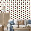 Christmas wallpaper white and red for living room and bedroom 50x1000