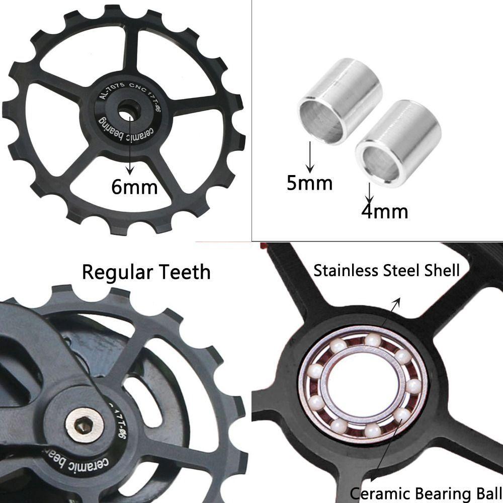 Derailleur Bike Rear Derailleur Bike Jockey Wheel Bicycle Rear Pulley Bike Ceramic Bearing Guide