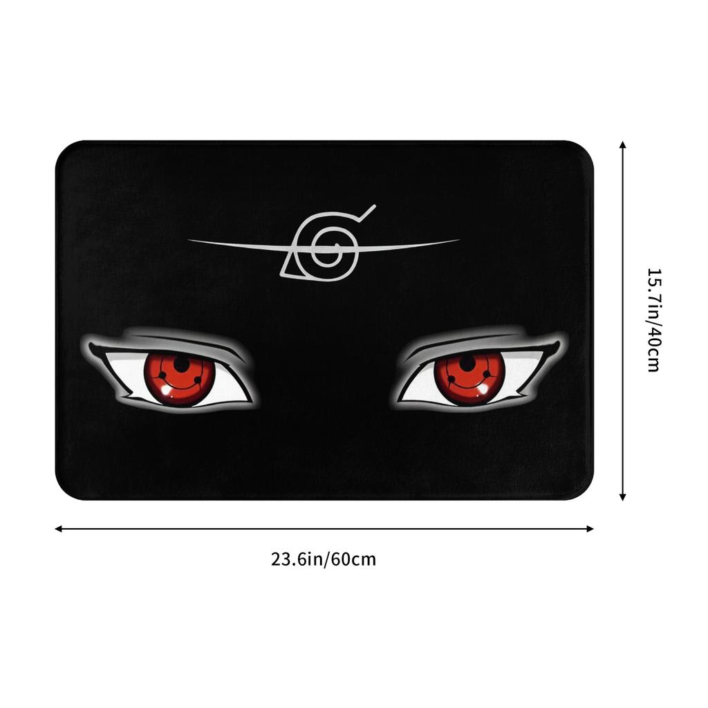 Anime Narutos Sharingan Eyes Front Door Floor Entrance Mat Outdoor  Kitchen Bath Doormat Bedroom Carpet Rug