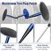 24+3PCS Tire Patch Kit, 24PCS Tire Repair Patch Plug Tool (36/46 / 60 Mm)/ Patch Roller Tool/Repair Buffing Wheel/Hex Shank Drill Bit