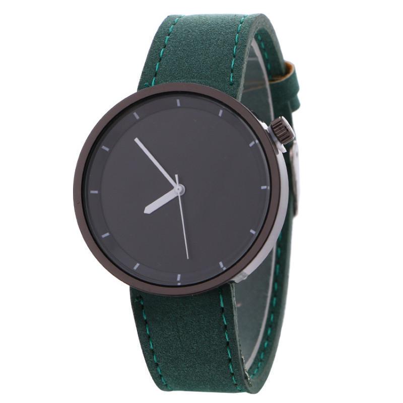 Casual Vogue Analog Quartz Armbåndsur Enkel Big Dial Denim Stoff Band