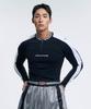 Toleonseu Active Crew Colorblock Round Zip-Up - Black