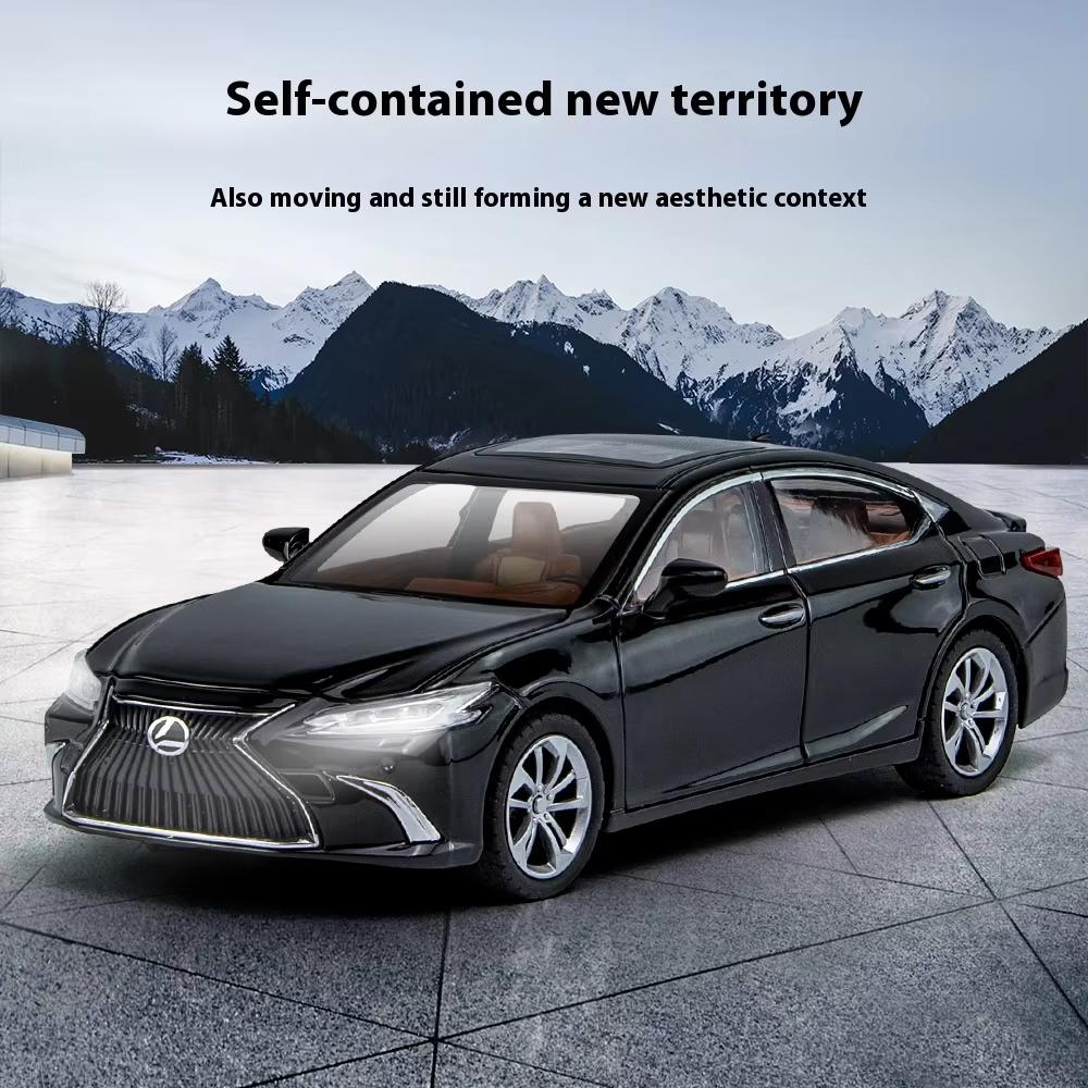 Nowy 1:24 Lexus ES300 Duży luksusowy sedan klasy executive ze stopu metali odlewany model samochodu dźwięk i światło seria pull back prezent urodzinowy
