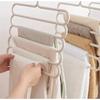 Non-Slip Multi-Layer Pants Hanger Closet Hanging Organizer Prevents Sliding Keeps Pants Neat Tidy
