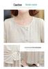Elegant Summer Suit Set for Middle-Aged Women: Short Sleeve Top & Wide-Leg Pants