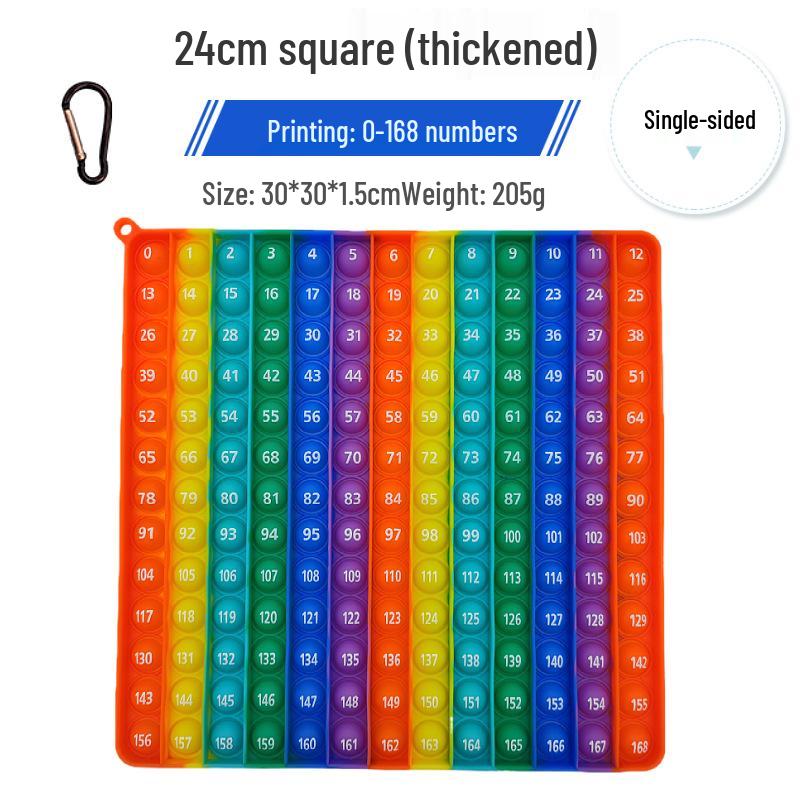 Rainbow Silicone Pop-It Mouse Bubble Toy for Kids - Fun Decompression Pendant