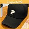 P The Letter Embroidery Mens Summer Sun Protection Baseball Cap Hat Breathable