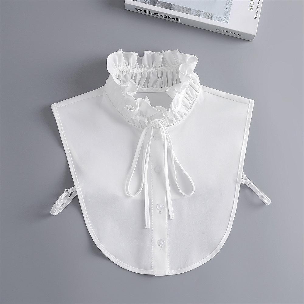 Linbaiway New Lapel Fake Collar Vintage Detachable Shirt Collar for Women Blouse Sweater False Collar Lapel Top Neckwear Ties